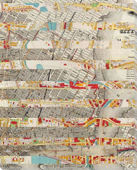 Cartography Party Four Wrapped Canvas Giclee Art Print Wall Art