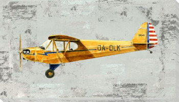 DA-DLK Plane Wrapped Canvas Giclee Art Print Wall Art
