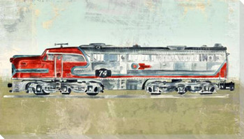 Engine 74 Wrapped Canvas Giclee Art Print Wall Art