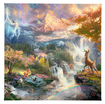 14" Disney Bambi's First Year Wrapped Canvas Art Print Wall Art
