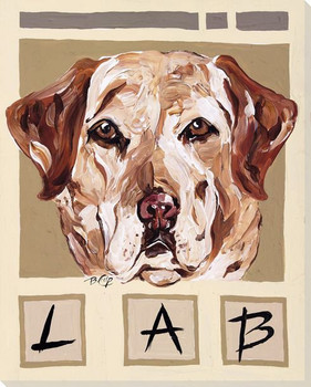 Lab Dog Wrapped Canvas Giclee Print Wall Art