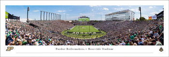 Purdue Boilermakers Football End Zone Panoramic Art Print