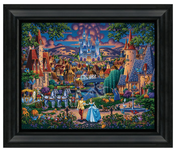 19" x 22.5" Disney Cinderella's Enchanted Evening Framed Canvas Wall Art
