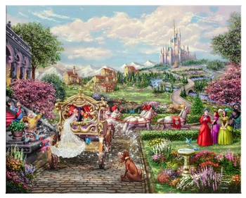 24" x 30" Disney Cinderella Happily Ever After Wrapped Canvas Wall Art