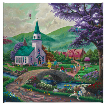 14" x 14" Easter Sunday Wrapped Canvas Wall Art