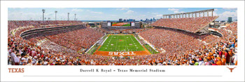 Texas Longhorns Football End Zone View Panoramic Art Print