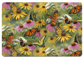 2' x 3' Butterfly Pattern Floor Mat by Rosemary Millette