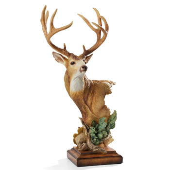 High Chaparral Mule Deer Hand Painted Sculpture by Greg Peltzer