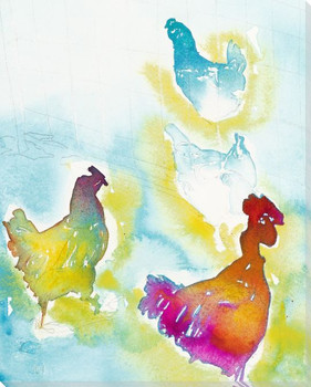Chick Birds 1 Wrapped Canvas Giclee Print Wall Art