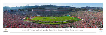 2025 Rose Bowl Game - Ohio State Buckeyes vs Oregon Ducks Panoramic Art Print