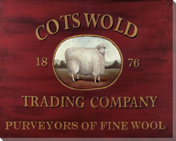Cotswold Trading Company Sheep Wrapped Canvas Giclee Print