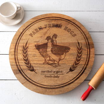 Farm Fresh Eggs Lazy Susan