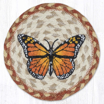 Monarch Round Large Jute Coaster