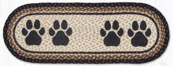 13" x 36" Dog Paw Oval Table Runner