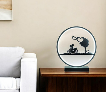 13in Black Bedside Led Table Lamp