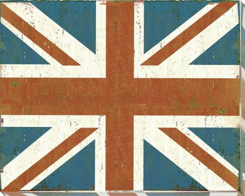 United Kingdom: British Flag Wrapped Canvas Giclee Print Wall Art
