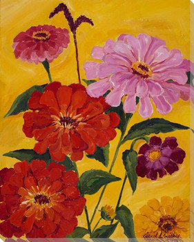 Corn Flower Wrapped Canvas Giclee Print Wall Art