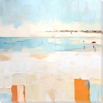 Oceanic Hues I Wrapped Canvas Giclee Art Print Wall Art