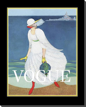 Retro Vogue Series No3 Wrapped Canvas Giclee Art Print Wall Art