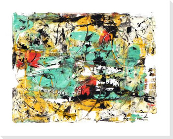 Mono Plate 22 Wrapped Canvas Giclee Art Print Wall Art