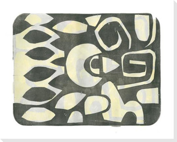 Mono Plate 72 Wrapped Canvas Giclee Art Print Wall Art