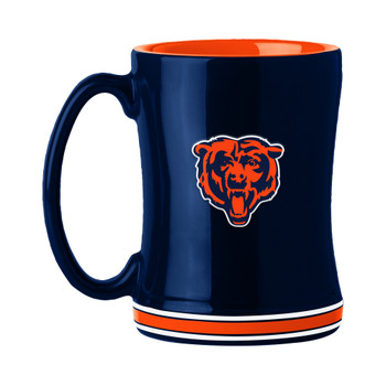 Chicago Bears 14oz Navy Ceramic Relief Coffee Mug