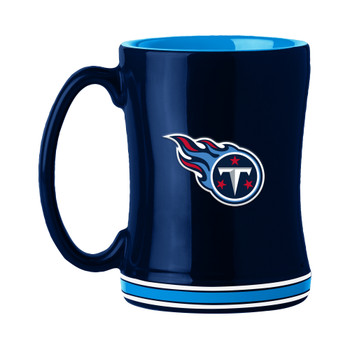 Tennessee Titans 14oz Titan Blue Ceramic Relief Coffee Mug