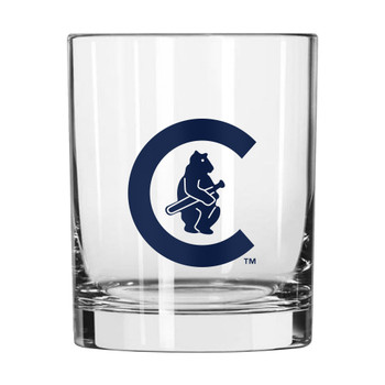 Chicago Cubs 1914 Bear 14oz DOF Rocks Glass