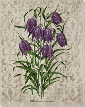 Victorian Flowers IV Wrapped Canvas Giclee Print Wall Art