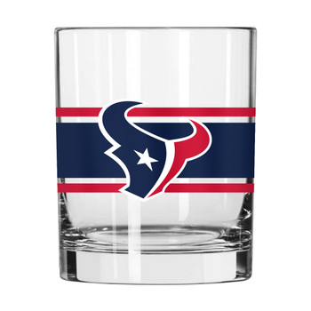 Houston Texans 14oz Stripe DOF Rocks Glass