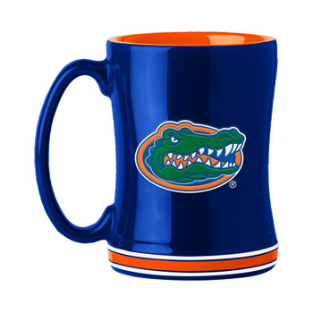 Florida Gators 14oz Royal Blue Ceramic Relief Coffee Mug