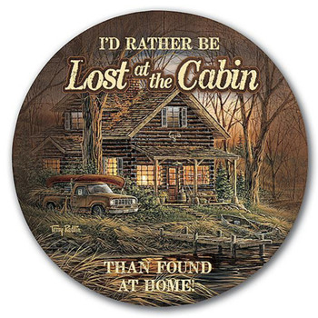 Lost at the Cabin Absorbent Beverage Coasters by Terry Redlin, Set of 4