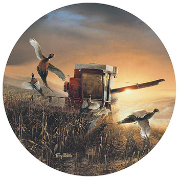 Evening Surprise Pheasant Scene Absorbent Beverage Coasters by Terry Redlin, Set of 4