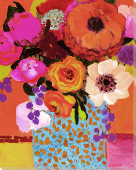 Vivid Still Flowers 2 Wrapped Canvas Giclee Print Wall Art