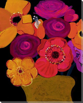 Vivid Still Flowers 5 Wrapped Canvas Giclee Print Wall Art