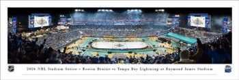 2026 NHL Stadium Series Boston Bruins vs Tampa Bay Lightning Panoramic Wall Art Print