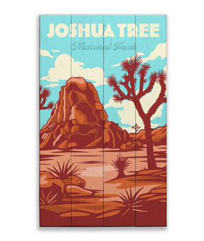 Joshua Tree National Park Iconic Scene Smooth Wall Sign Wood or Metal