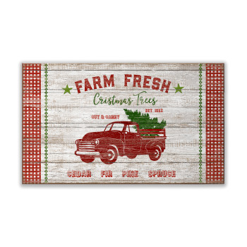 Farm Fresh Christmas Trees Wall Sign Wood or Metal