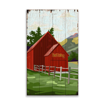 Sun Valley Red Barn Wall Sign Wood or Metal