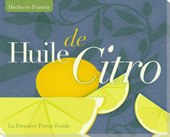 Huile de Citro Citrus Infused Oil Wrapped Canvas Giclee Print Wall Art