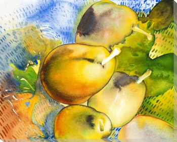French Pears Wrapped Canvas Giclee Print Wall Art