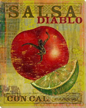 Salsa Diablo Wrapped Canvas Giclee Print Wall Art