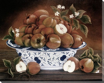 Still Life of Apples Wrapped Canvas Giclee Print Wall Art