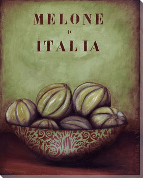 Melone di Italia Melon Wrapped Canvas Giclee Print Wall Art