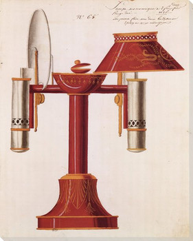 Lamp No. 65 Wrapped Canvas Giclee Print Wall Art