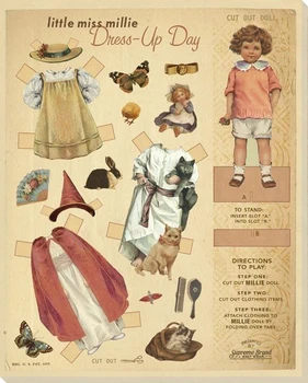 Little Miss Millie Wrapped Canvas Giclee Print Wall Art