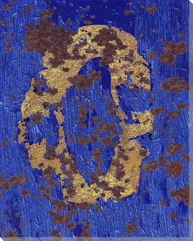 Colorful Letter O Wrapped Canvas Giclee Print Wall Art