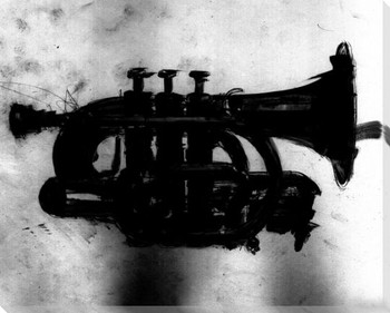 Jazzy Horn Wrapped Canvas Giclee Print Wall Art