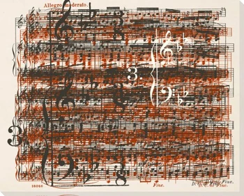 Discord Red Music Wrapped Canvas Giclee Print Wall Art
