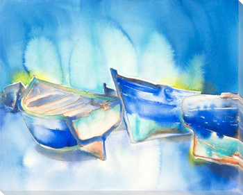 Boats Wrapped Canvas Giclee Art Print Wall Art